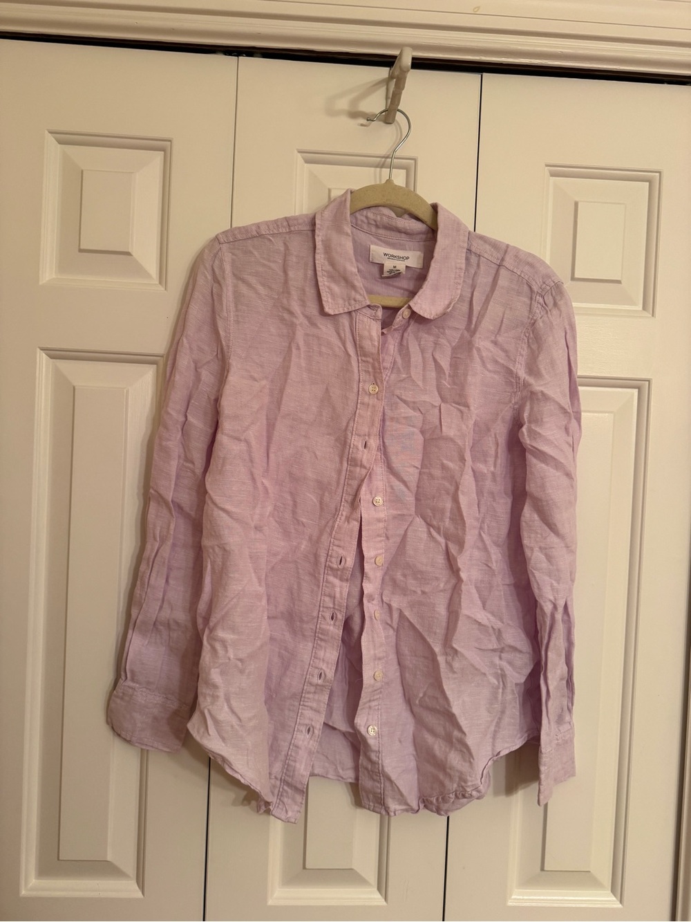 Lavender Workshop Republic Clothing 100% linen button-up
